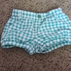 Gymboree Mint and White Bubble Shorts